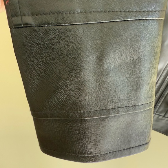 Lehour Black Faux Leather Jacket *GREAT USED CONDITION* - Picture 5 of 13